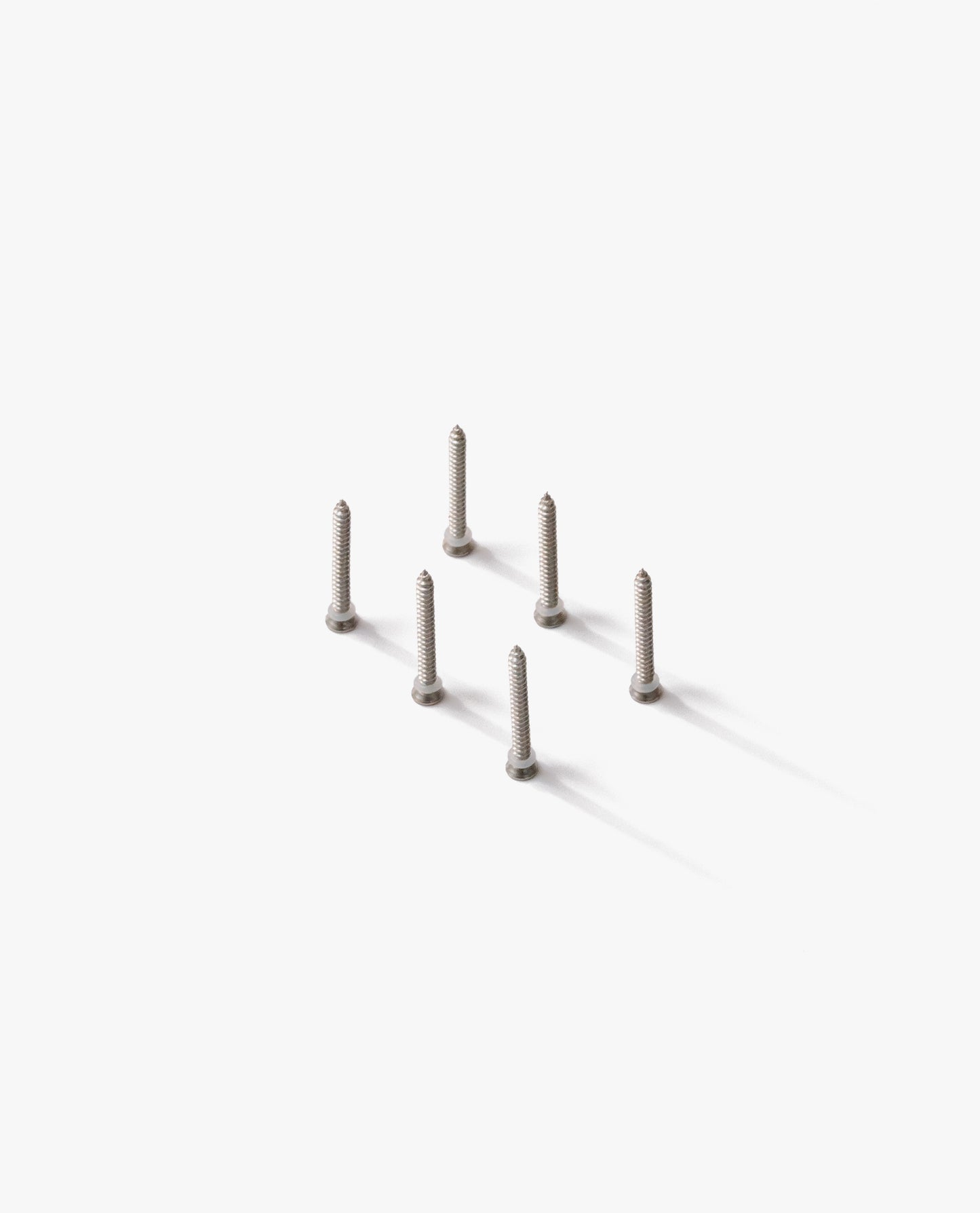 Metal Back Screws with Silicon Lids - Pack of 6