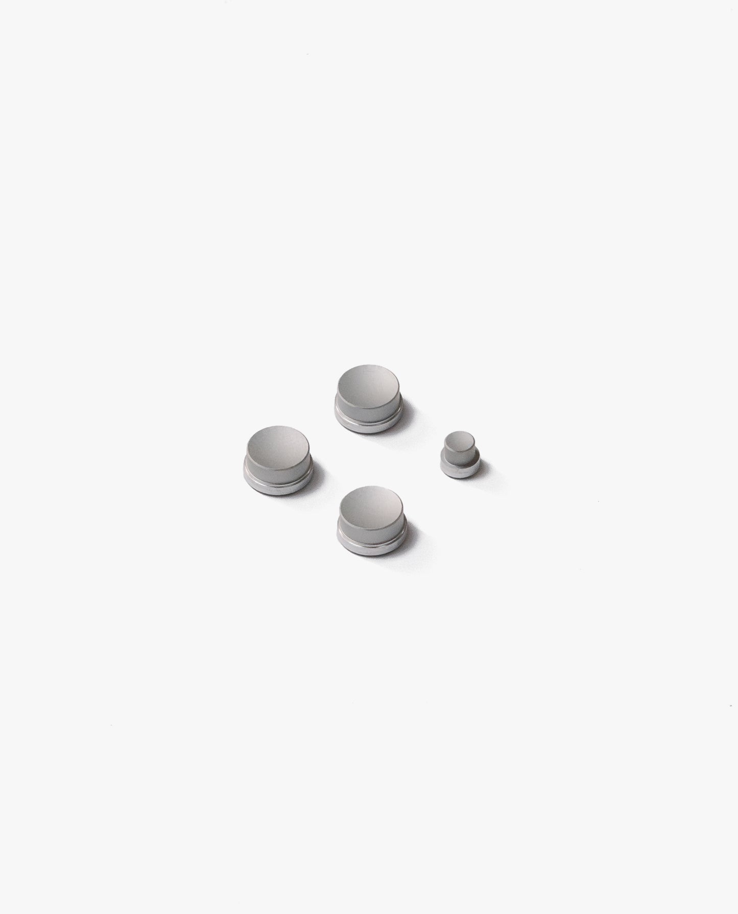 Aluminium Buttons - Pack of 4