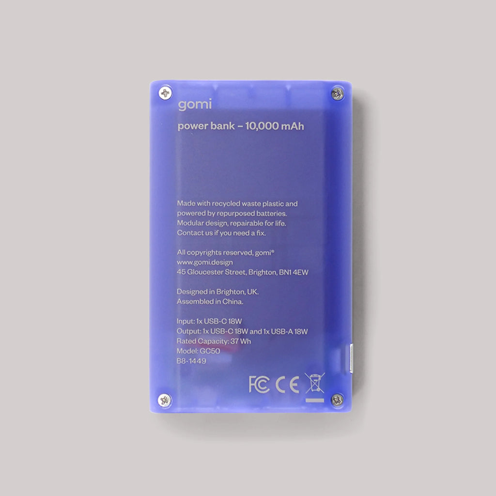 Translucent Power gomi Power Bank - Translucent Nettle