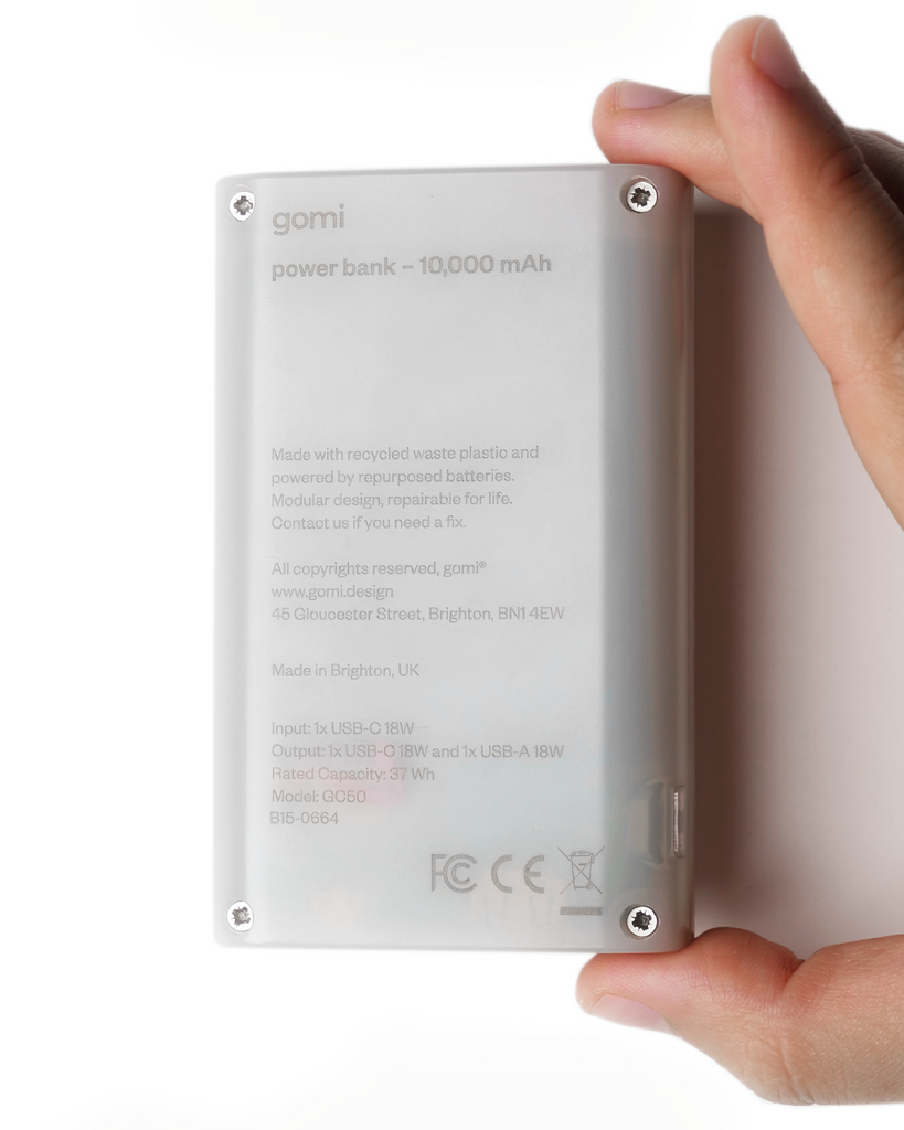 Translucent Power gomi Power Bank - Translucent Midnight